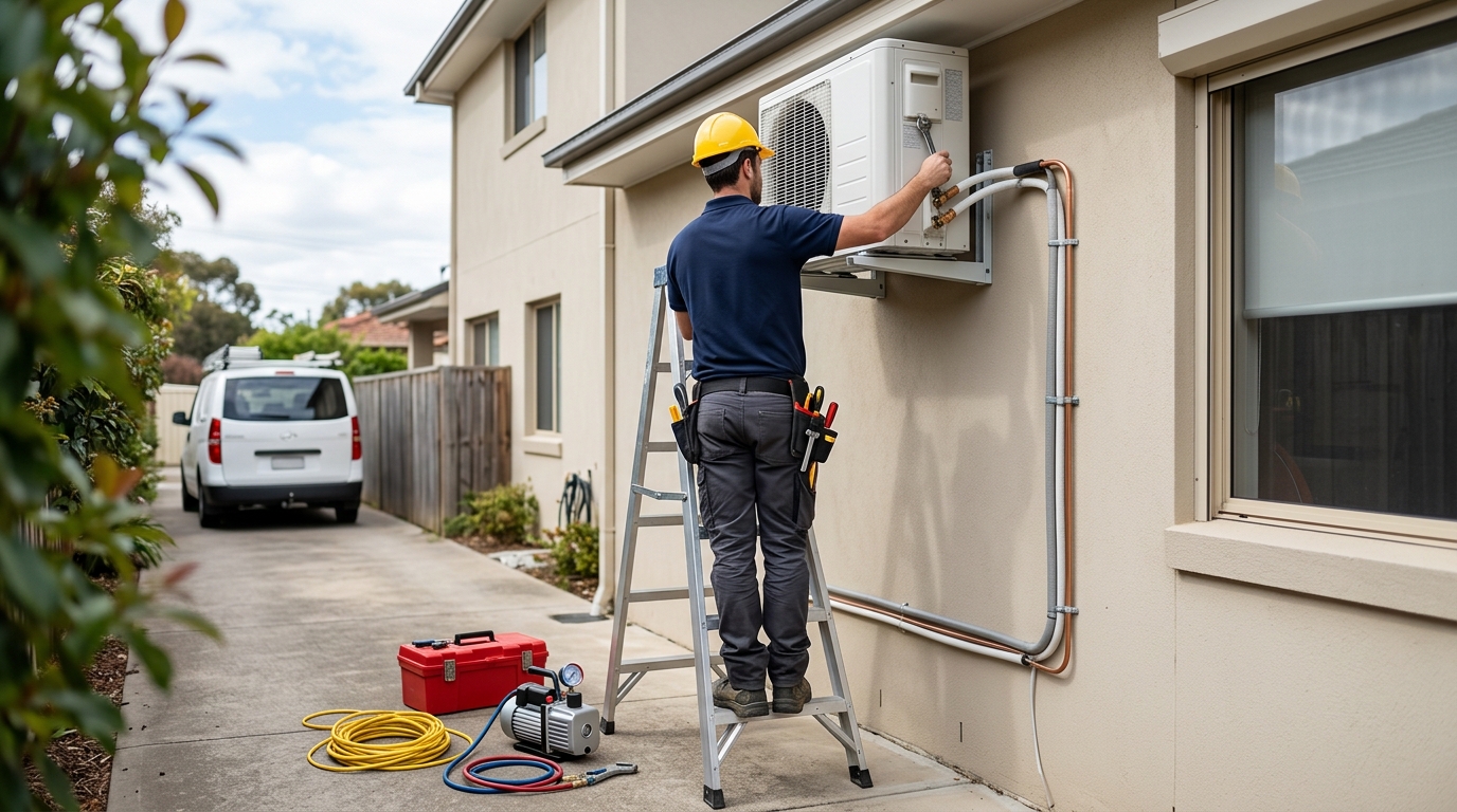 ac installation outdoor